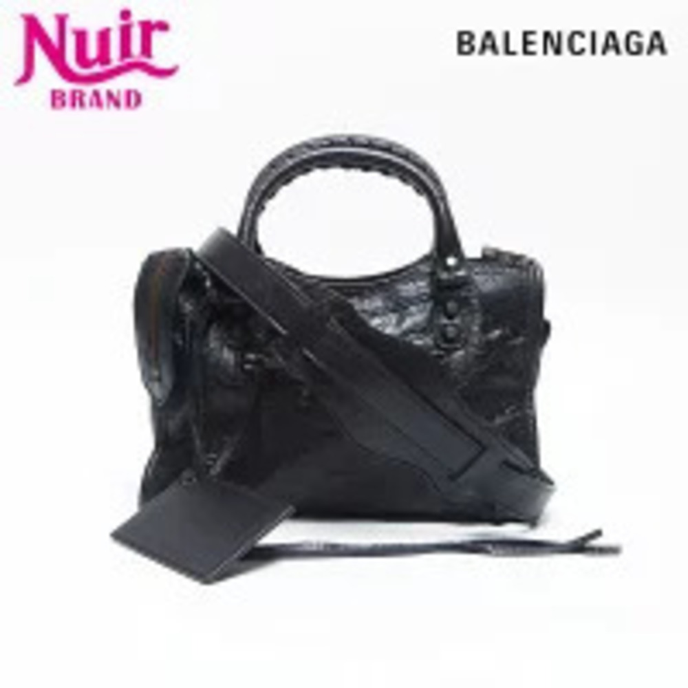 Balenciaga City Shoulder Bag Black
